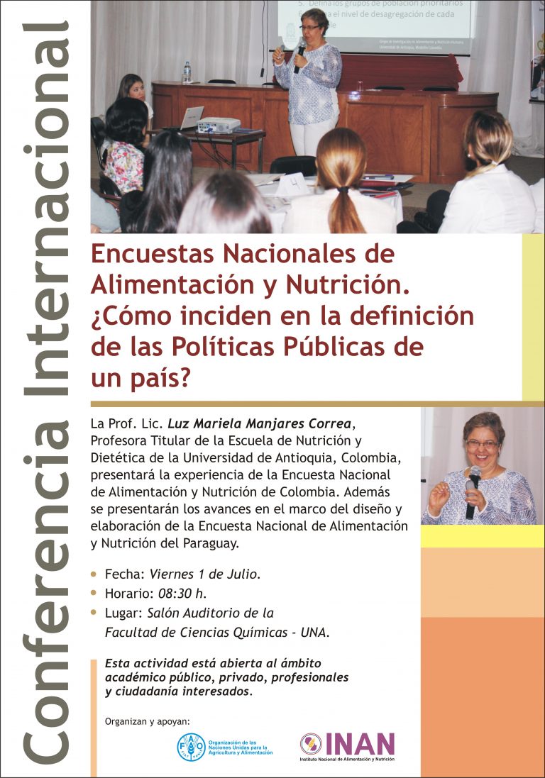 Conferencia internacional situación nutricional de Paraguay.